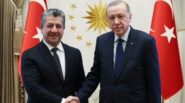 Erdoğan, Mesrur Barzani’yi kabul etti